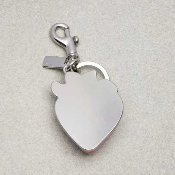 NWT Coachtopia Coach Strawberry Bag Charm Fruit 70% Recycled Resin FOB Keychain - Picture 3 of 15